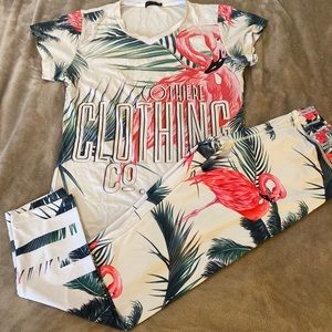 Palm Tree (South Beach) Legging Set - NEW - XL
